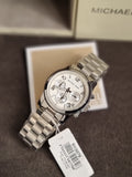 Michael Kors Silver Midsized Chronograph Ladies Watch MK5076