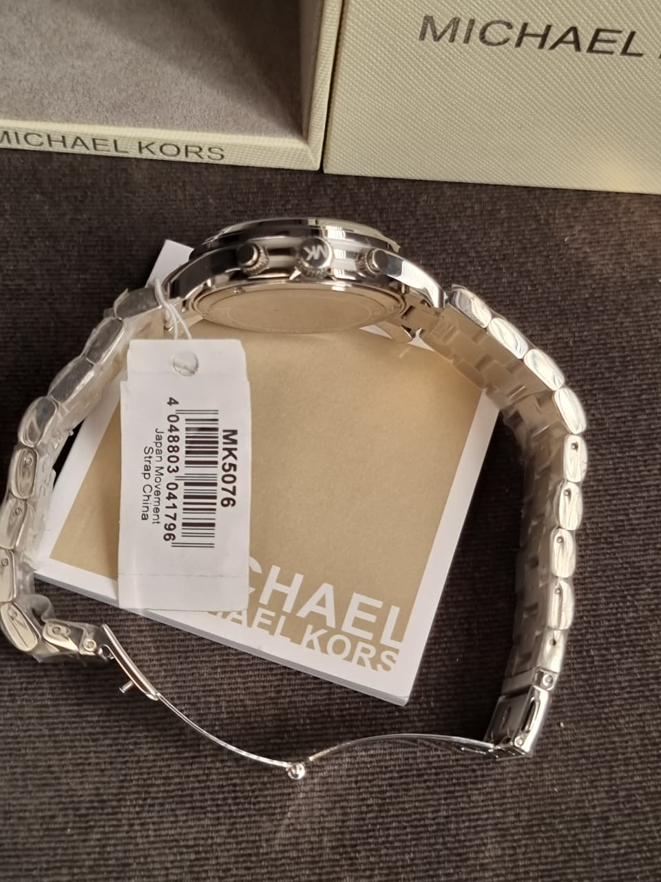 Michael Kors Silver Midsized Chronograph Ladies Watch MK5076
