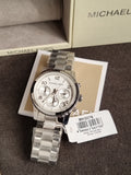 Michael Kors Silver Midsized Chronograph Ladies Watch MK5076