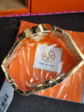 Tory Burch Reva Gold Stainless Steel Mother Of pearl Dial Quartz Watch for Ladies - TBW4025