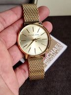 Michael Kors Women’s Quartz Gold Stainless Steel Gold Dial 38mm Watch MK4339 (without Tag )