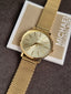 Michael Kors Women’s Quartz Gold Stainless Steel Gold Dial 38mm Watch MK4339 (without Tag )