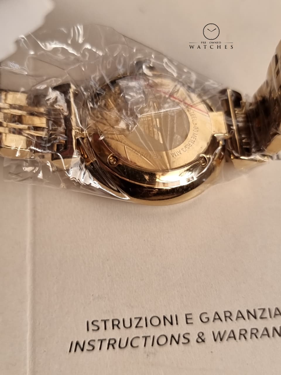 Emporio Armani Women’s Analog Stainless Steel Silver Dial 32mm Watch AR1877