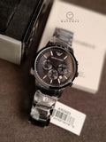 Emporio Armani Men’s Quartz Stainless Steel Black Dial 43mm Watch AR2453