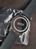 HUGO BOSSBlue Dial Black Leather Men's Watch 1512790