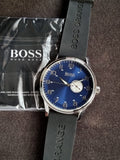 HUGO BOSSBlue Dial Black Leather Men's Watch 1512790