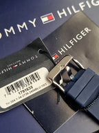 Tommy Hilfiger Men’s Quartz Blue Silicone Strap Blue Dial 44mm Watch 1791635