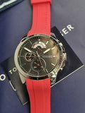 Tommy Hilfiger Men's Cool Sport Stainless Steel Quartz Watch with Silicone Strap