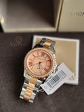 Michael Kors Everest Two-tone Stainless Steel Mother Of Pearl Dial Quartz Watch for Ladies - MK-7402