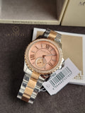 Michael Kors Everest Two-tone Stainless Steel Mother Of Pearl Dial Quartz Watch for Ladies - MK-7402