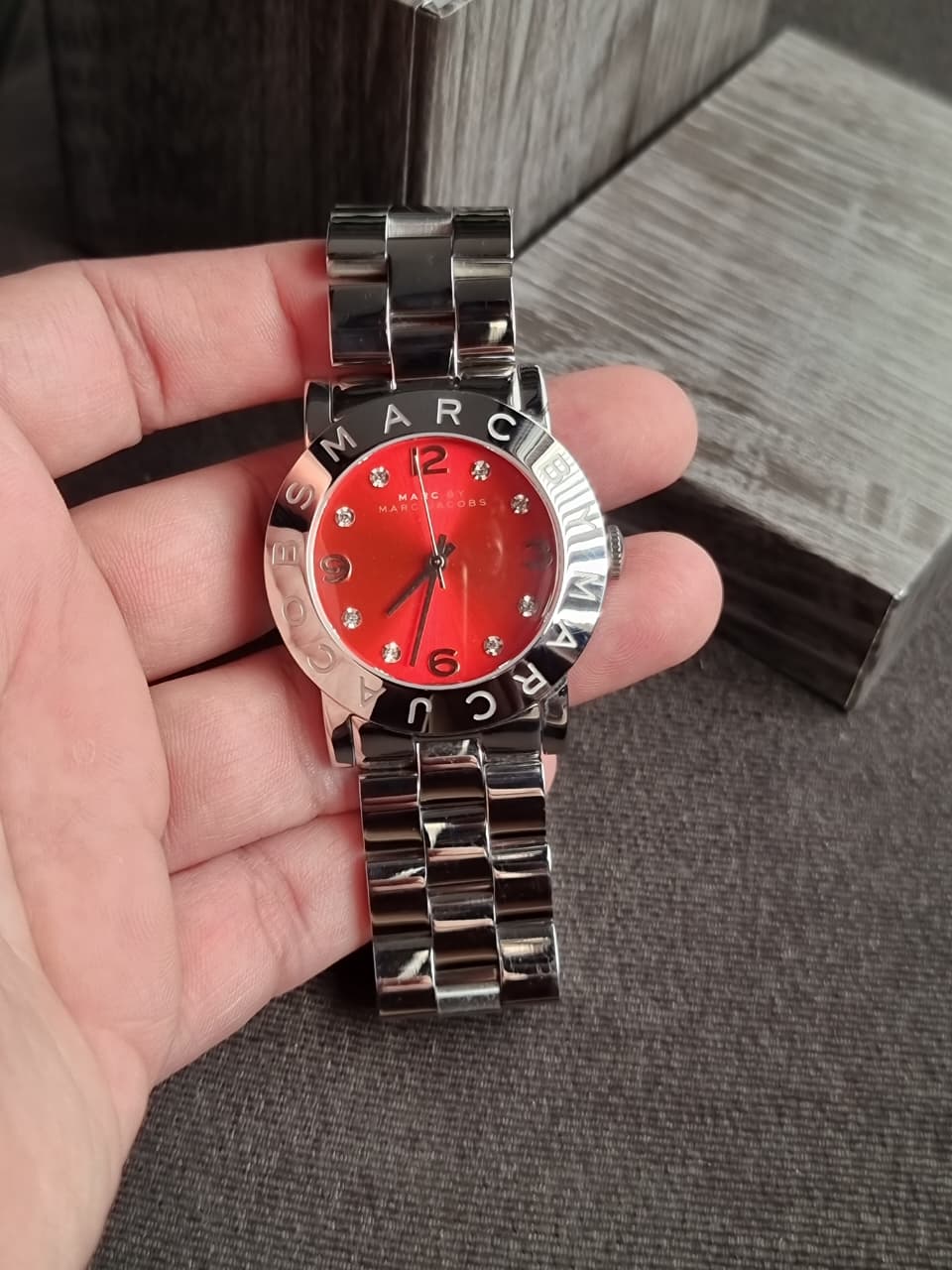Marc by Marc Jacobs Women’s Quartz Stainless Steel Red Dial 36mm Watch MBM3302