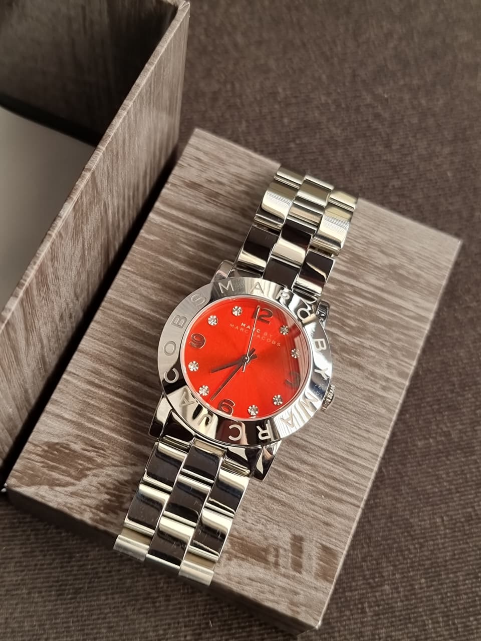 Marc by Marc Jacobs Women’s Quartz Stainless Steel Red Dial 36mm Watch MBM3302