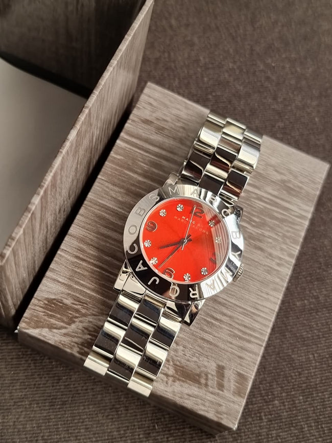 Marc by Marc Jacobs Women’s Quartz Stainless Steel Red Dial 36mm Watch MBM3302 Hover Image