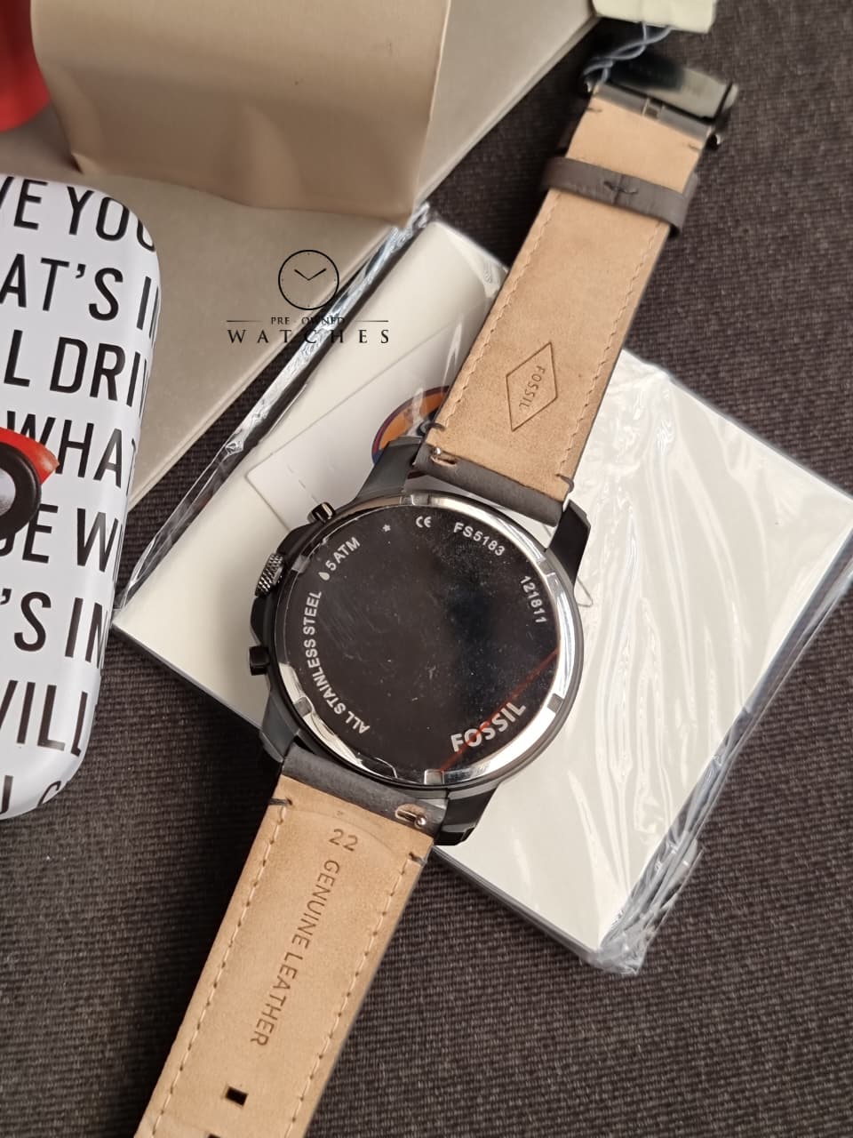 FOSSIL Grant Gunmetal Dial Men's Chronograph Watch FS5183