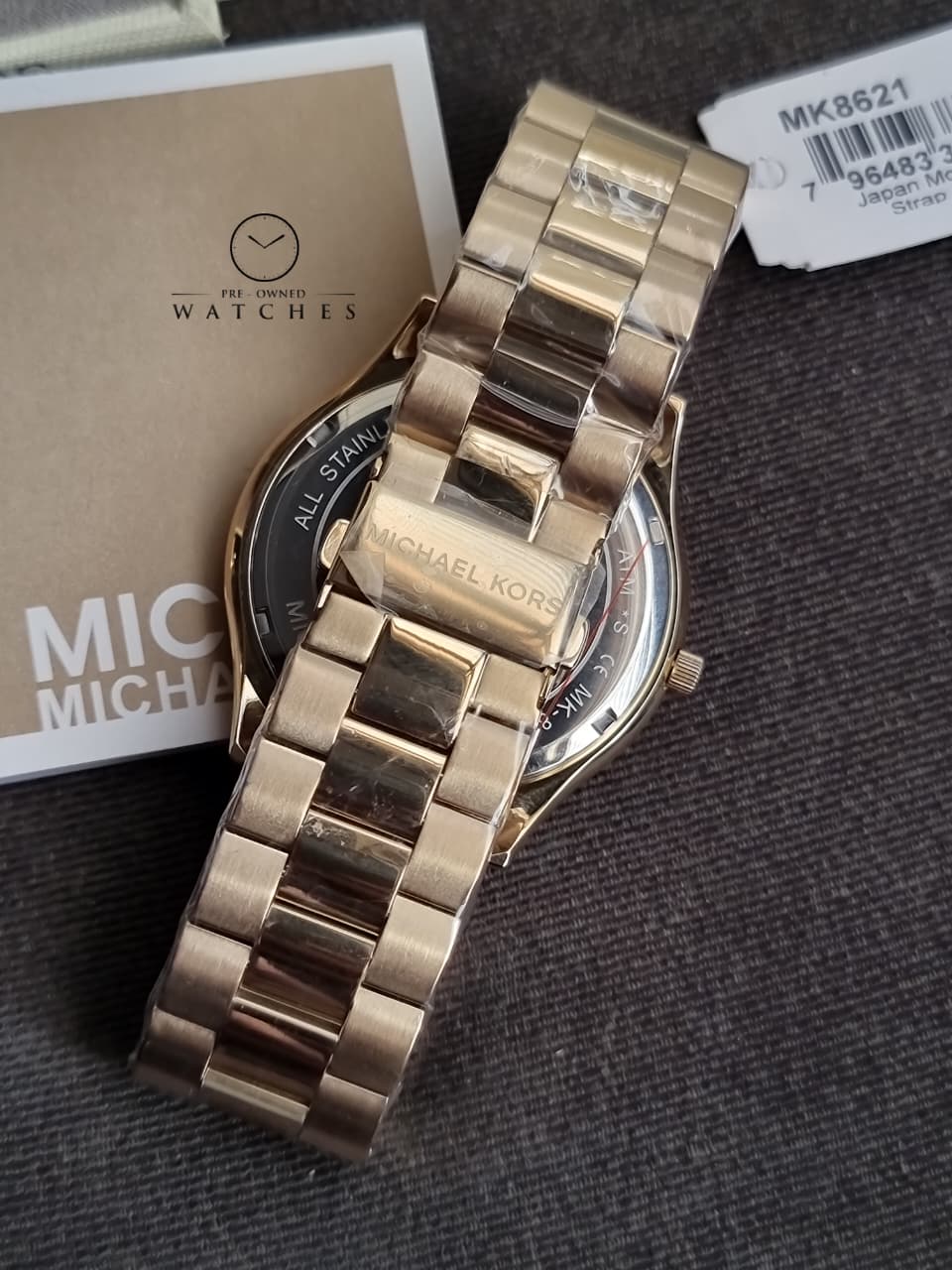 Michael Kors Men’s Quartz Stainless Steel Black Dial 44mm Watch MK8621