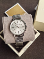 Michael Kors Women’s Quartz Stainless Steel Silver Dial 38mm Watch MK4338