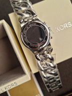 Michael Kors MK3149 Women's Runway Chronograph Twist Chain Steel Bracelet Watch