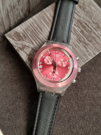 Swatch Men’s Chronograph Quartz Swiss Made Black Band 40mm Watch SVCK4054AG/2