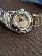 Binger white dial Silver Chain 29mm dial Size Ladies Watch