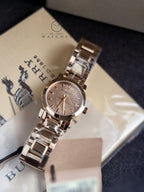 BURBERRY The City Champagne Dial Gold-tone Ladies Watch BU9227