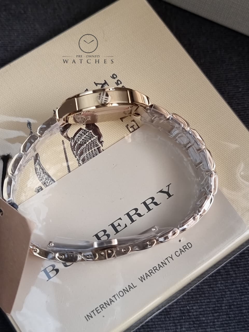 BURBERRY The City Champagne Dial Gold-tone Ladies Watch BU9227
