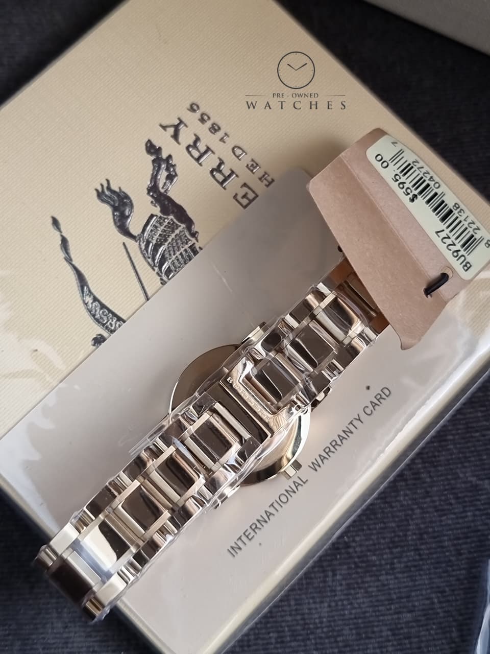 BURBERRY The City Champagne Dial Gold-tone Ladies Watch BU9227