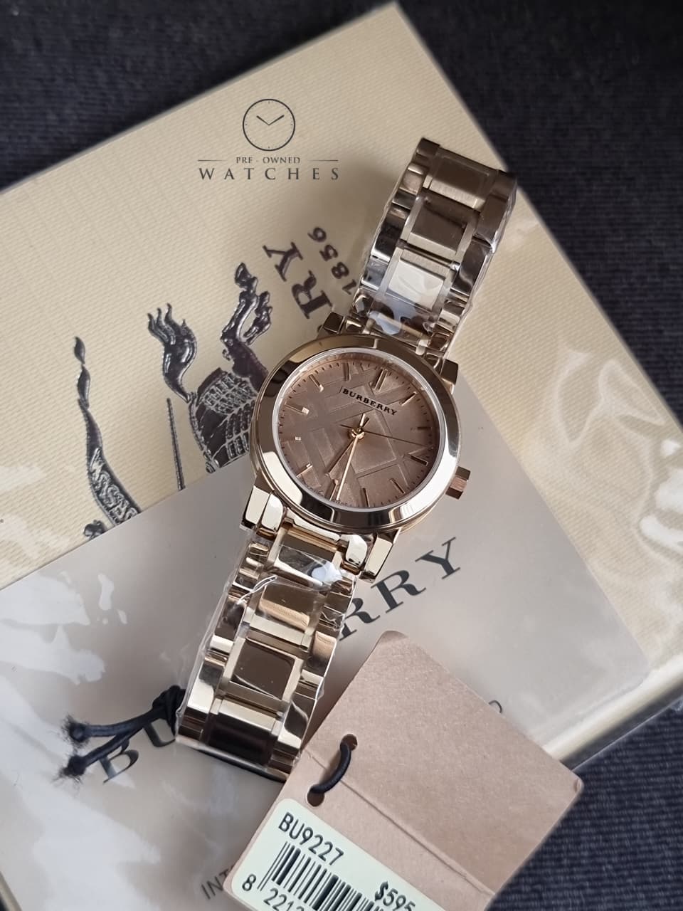 BURBERRY The City Champagne Dial Gold-tone Ladies Watch BU9227