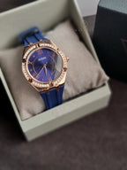 Guess Women’s Quartz Silicone Strap Blue Dial 36mm Watch GW0034L4