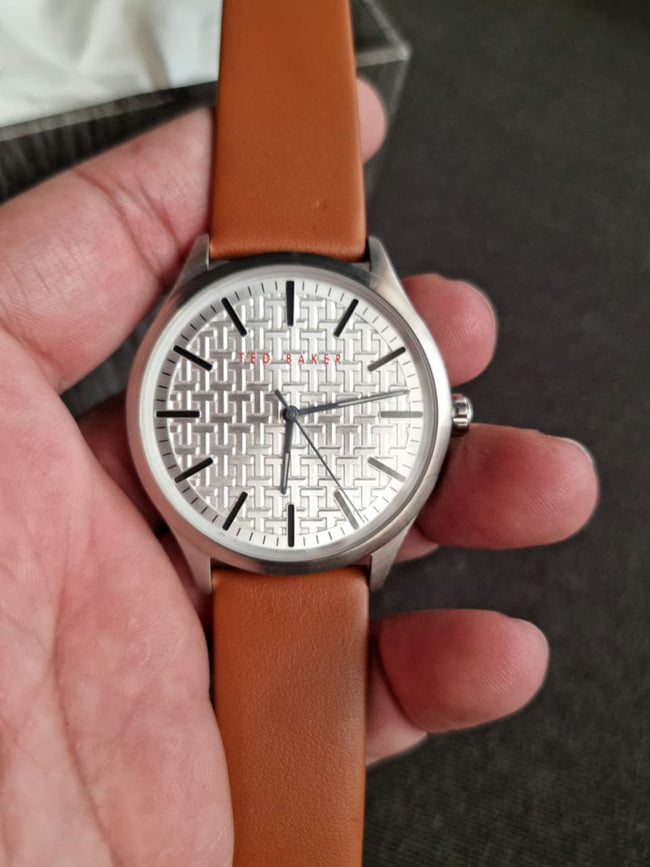 Ted baker Gents Watch Silver Dial Silver Casing 38mm Dial Quartz Watch Hover Image