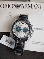 Emporio Armani Men’s Chronograph Stainless Steel MultiColour Dial 43mm Watch AR11471
