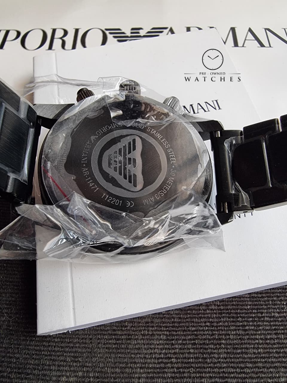 Emporio Armani Men’s Chronograph Stainless Steel MultiColour Dial 43mm Watch AR11471