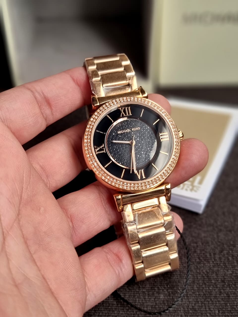 Michael Kors Analog Black Dial Women's Watch-MK3356