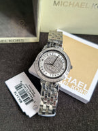 Michael Kors Women’s Quartz Stainless Steel Silver Dial 33mm Watch MK3476