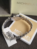 Michael Kors Women’s Quartz Stainless Steel Silver Dial 33mm Watch MK3476