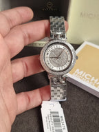 Michael Kors Women’s Quartz Stainless Steel Silver Dial 33mm Watch MK3476
