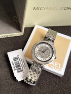 Michael Kors Women’s Quartz Stainless Steel Silver Dial 33mm Watch MK3476