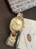 FOSSIL WOMENS VALE STAINLESS STEEL WATCH - BQ3658