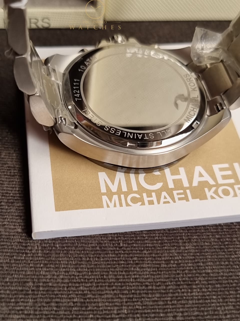 Michael Kors Men’s Quartz Stainless Steel Black Dial 45mm Watch MK8847