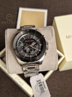 Michael Kors Men’s Quartz Stainless Steel Black Dial 45mm Watch MK8847