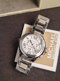 MICHAEL KORS Camille Chronograph Silver Dial Stainless Steel Ladies Watch MK5719