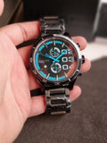 Diesel Men's Double Down Series Analog Display Quartz Black Watch DZ4311