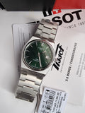 Tissot PRX Powermatic 80 Silver Stainless Steel Green Dial Automatic Watch for Gents - T137.407.11.091.00