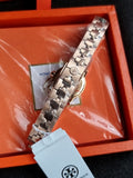 Tory Burch Reva Rose Gold Stainless Steel Cream Dial Quartz Watch for Ladies - TBW4043
