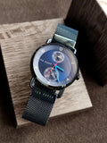 Ted baker Blue mesh Chain Blue Dial Cosmograph Quartz Watch