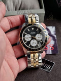Guess Men’s Quartz Two-tone Stainless Steel Black Dial 44mm Watch W1107G6