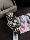Guess Men’s Quartz Two-tone Stainless Steel Black Dial 44mm Watch W1107G6