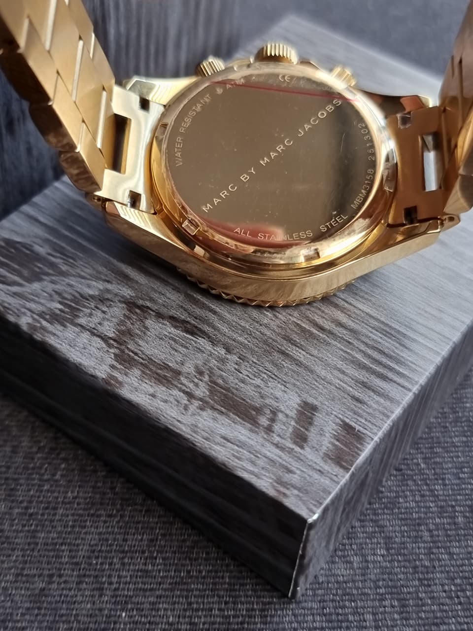 Marc Jacobs Rock Chronograph Grey Dial Grey Silicone Strap Watch for Women - MBM2550