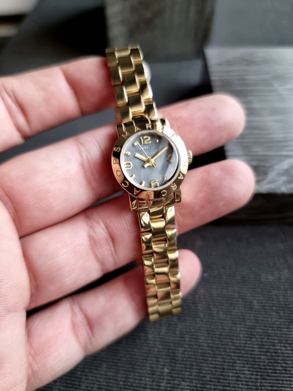Marc By Marc Jacobs MBM3275 Amy Black Gold Classic Women's Watch