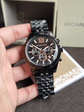 Michael Kors Men’s Chronograph Stainless Steel Black Dial 45mm Watch MK8467