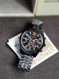 Michael Kors Men’s Chronograph Stainless Steel Black Dial 45mm Watch MK8467